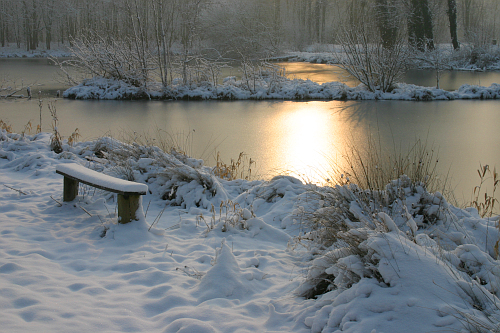 La Somme : photo de neige en Picardie